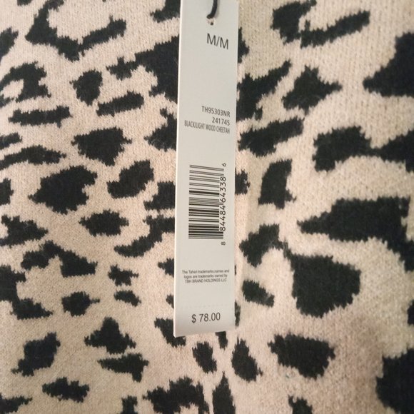 Tehari Leopard Print Sweater Super Soft NWT - Picture 3 of 4